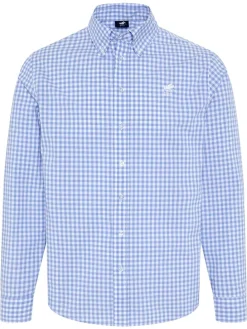 Koszula - Regular fit - w kolorze błękitno-białym