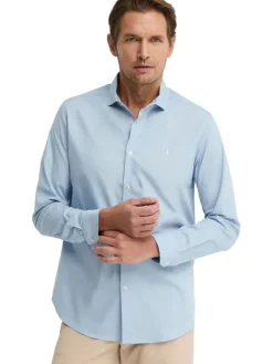 Koszula - Regular fit - w kolorze błękitnym