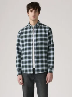 Koszula - Relaxed fit - w kolorze błękitno-zielonym