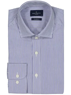 Koszula - Tailored fit - w kolorze granatowo-białym
