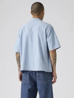 Koszula "Zandt" - Relaxed fit - w kolorze błękitnym