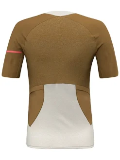 Koszulka kolarska "Vento Merino" w kolorze beżowo-jasnobrązowym