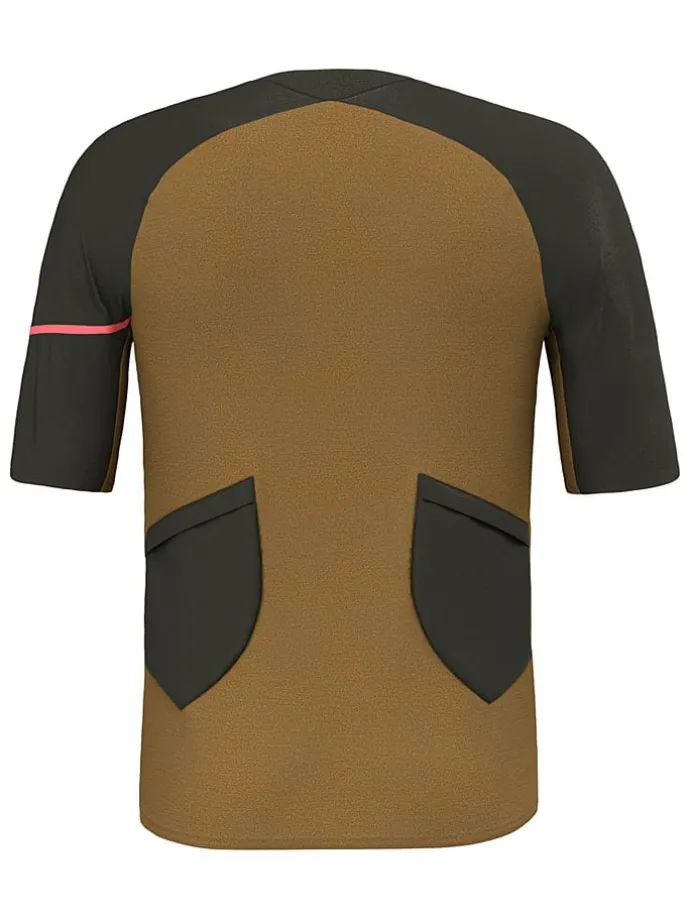 Koszulka kolarska "Vento Merino" w kolorze khaki