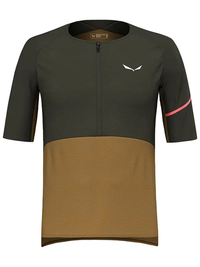 Koszulka kolarska "Vento Merino" w kolorze khaki