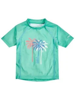 Koszulka kąpielowa "Palms" w kolorze miętowym