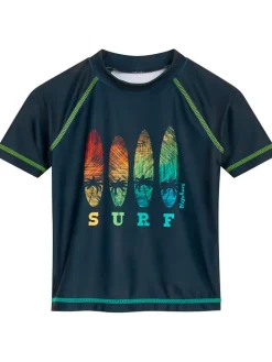 Koszulka kąpielowa "Surf" w kolorze granatowym ze wzorem