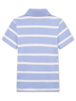 Koszulka polo w kolorze błękitnym