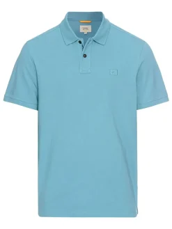 Koszulka polo w kolorze błękitnym