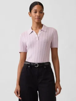 Koszulka polo w kolorze jasnoróżowym