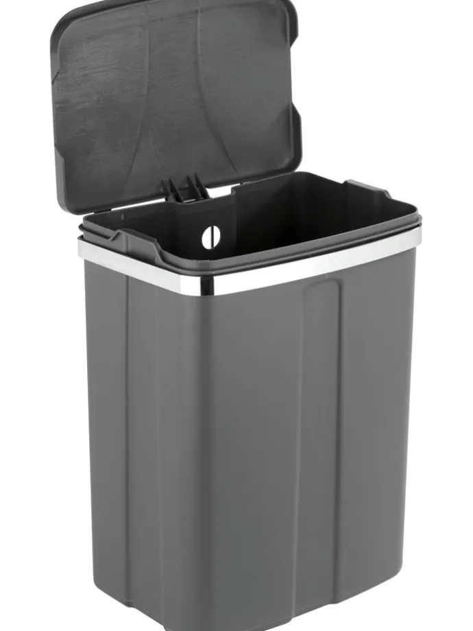 Kosz w kolorze antracytowym na śmieci - 12 l