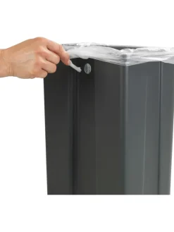 Kosz w kolorze antracytowym na śmieci - 12 l