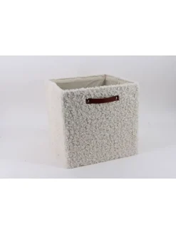Kosz w kolorze białym - 31 x 31 x 31 cm