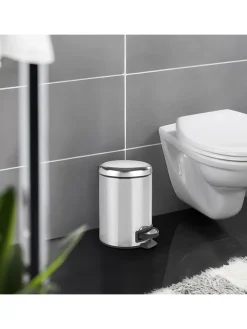 Kosz w kolorze srebrnym na śmieci - 5 l