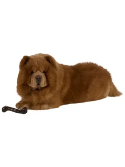 Kość w kolorze brązowym do żucia - szer. 14 cm
