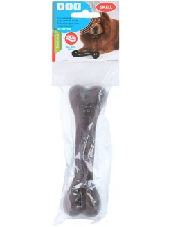 Kość w kolorze brązowym do żucia - szer. 14 cm