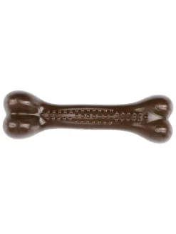 Kość w kolorze brązowym do żucia - szer. 14 cm