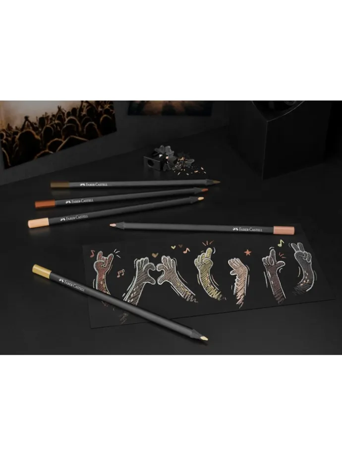 Kredki (24 szt.) "Black Edition - Skin Tones"