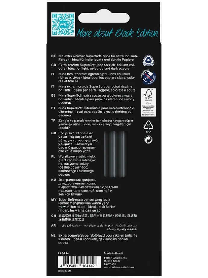 Kredki (24 szt.) "Black Edition - Skin Tones"