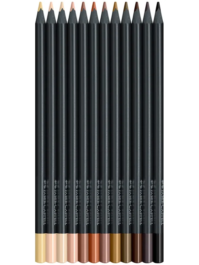 Kredki (24 szt.) "Black Edition - Skin Tones"