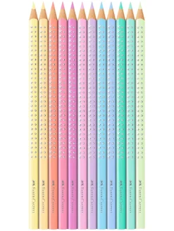 Kredki (12 szt.) "Sparkle Pastell"