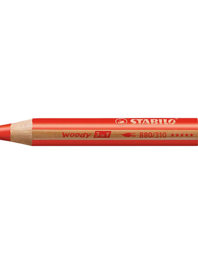 Kredki XXL (10 szt.) "STABILO woody 3in1"