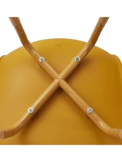 Krzesła (2 szt.) "Scandinave" w kolorze żółtym - 46 x 85 x 56 cm