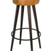 Krzesło barowe w kolorze jasnobrązowym - 81 cm