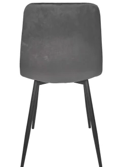 Krzesło "Mateo" w kolorze szarym - 45 x 88 x 52 cm