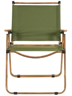 Krzesło ogrodowe w kolorze khaki - 55 x 77 x 63 cm