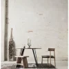 Krzesło "Tetra" w kolorze jasnobrązowo-jasnoszarym - 50 x 78 x 50,5 cm