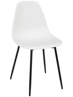 Krzesło w kolorze białym - 50,7 x 84,8 x 45,5 cm