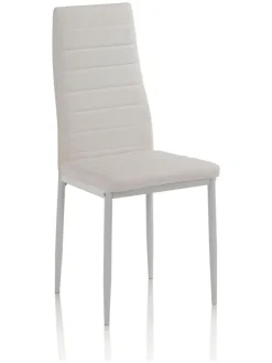 Krzesło w kolorze białym - 41 x 95 x 39 cm