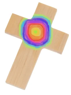 Krzyże drewniane (10 szt.) w kolorze jasnobrązowym