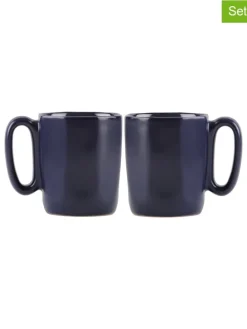 Kubki (2 szt.) w kolorze granatowym - 80 ml
