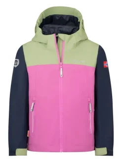 Kurtka funkcyjna "Telemark" w kolorze zielono-granatowo-jasnoróżowym