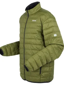 Kurtka pikowana "Hillpack II" w kolorze zielonym