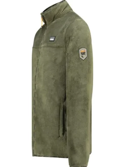 Kurtka polarowa "Timple" w kolorze khaki