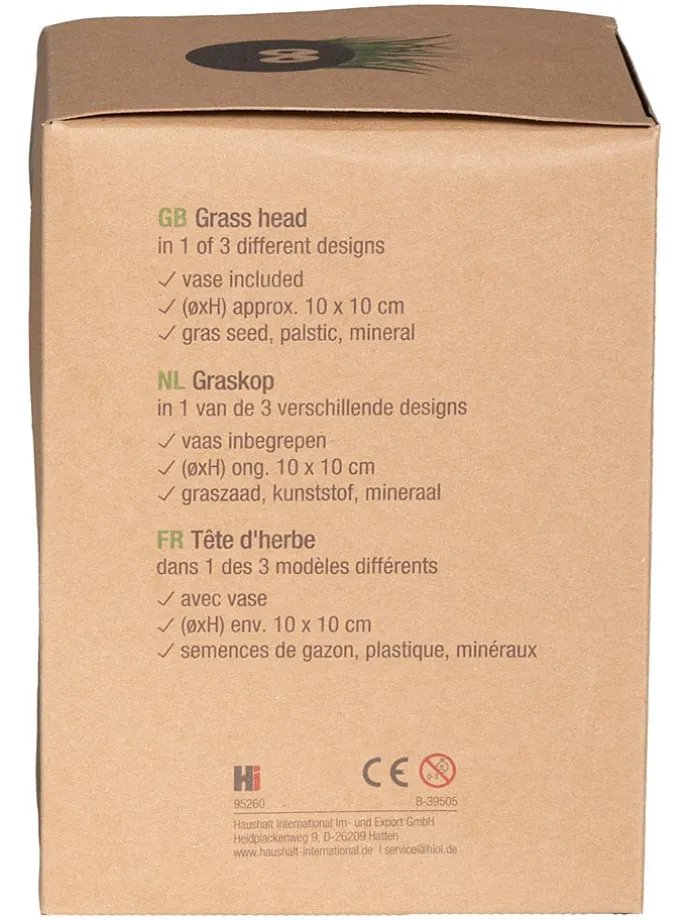 Lalka do hodowli trawy - wys. 10 x Ø 10 cm (produkt niespodzianka)