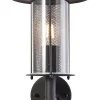 Lampa ścienna "Detroit" w kolorze czarnym - 22,5 x 31,6 x 19,8 cm