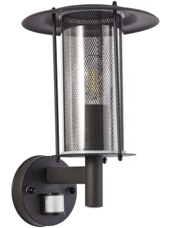 Lampa ścienna "Detroit" w kolorze czarnym - 22,5 x 31,6 x 19,8 cm