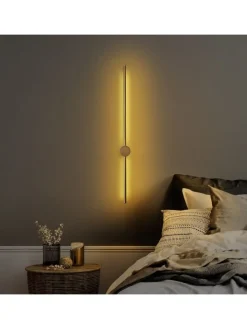 Lampa ścienna LED w kolorze złotym - dł. 91 cm