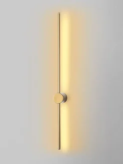 Lampa ścienna LED w kolorze złotym - dł. 91 cm