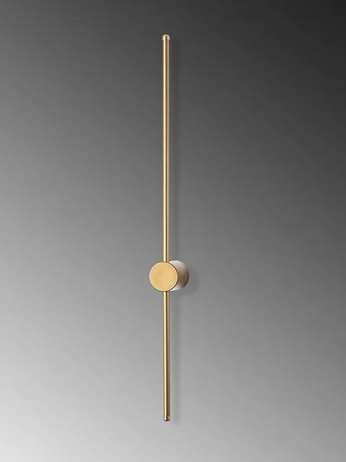Lampa ścienna LED w kolorze złotym - dł. 91 cm