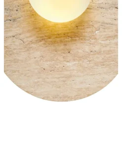 Lampa ścienna w kolorze beżowym - wys. 30 x Ø 10 cm