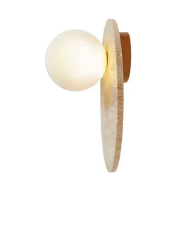 Lampa ścienna w kolorze beżowym - wys. 30 x Ø 10 cm