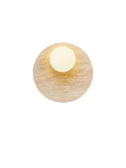 Lampa ścienna w kolorze beżowym - wys. 30 x Ø 10 cm