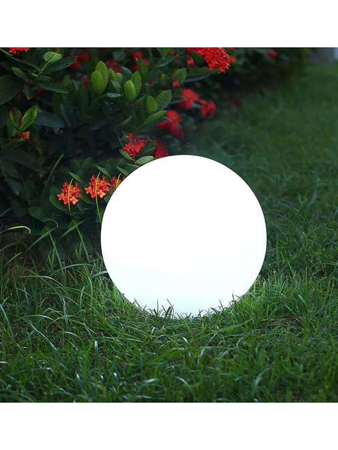 Lampa dekoracyjna LED "Bobby" w kolorze białym - wys. 40 cm