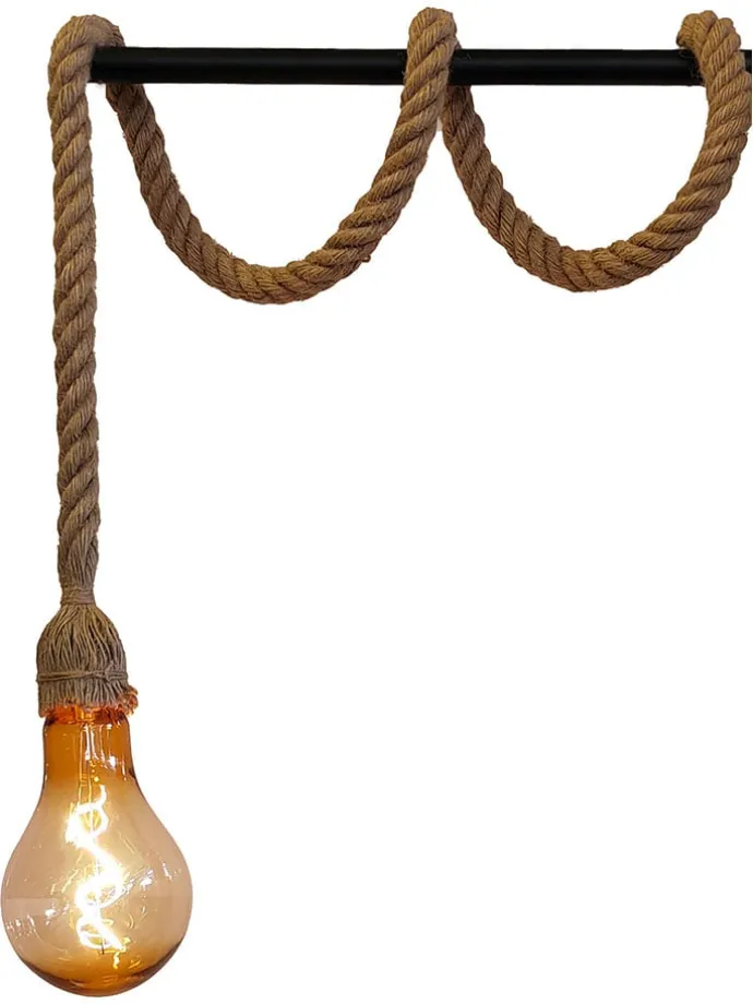 Lampa dekoracyjna LED "Cordy" w kolorze brązowym - dł. 214 x Ø 10 cm