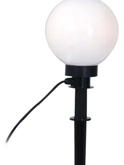 Lampa ogrodowa w kolorze czarno-białym - wys. 63 cm