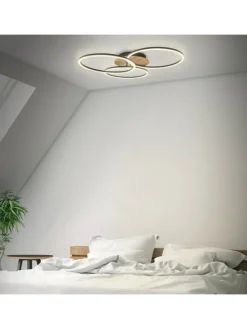 Lampa sufitowa CCT-LED w kolorze czarnym - KEE E (A do G)